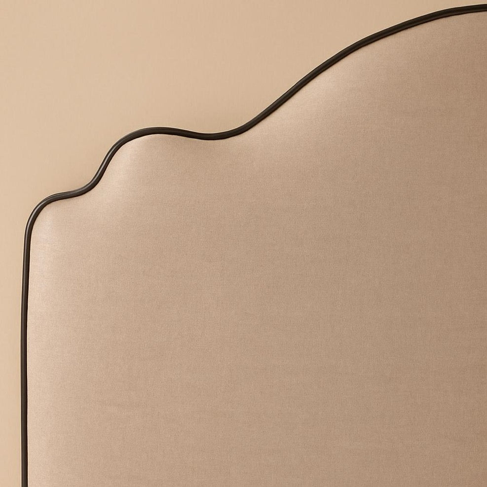 Haworth - Elegant Upholstered Bed Frame with Curved Headboard - Stylish Comfort for Your Bedroom