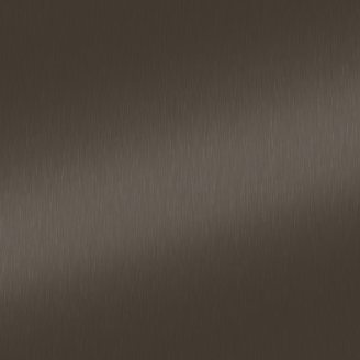 Brushed bronze metallic finish