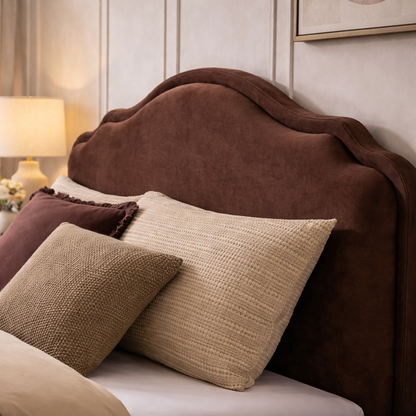 Haworth - Elegant Upholstered Bed Frame with Curved Headboard - Stylish Comfort for Your Bedroom