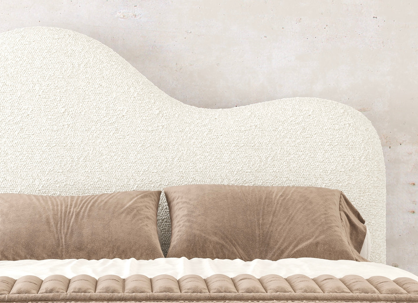 Lily Boucle Teddy Fabric Ottoman Divan Storage Bed Frame Upholstered Headboard