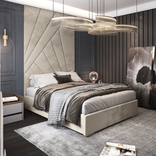 Paulo Luxury Divan Bed High Wall Headboard