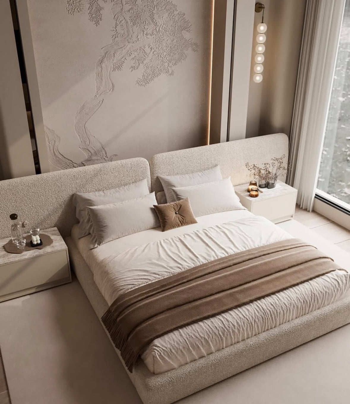 Elegant Minimalist Bed design