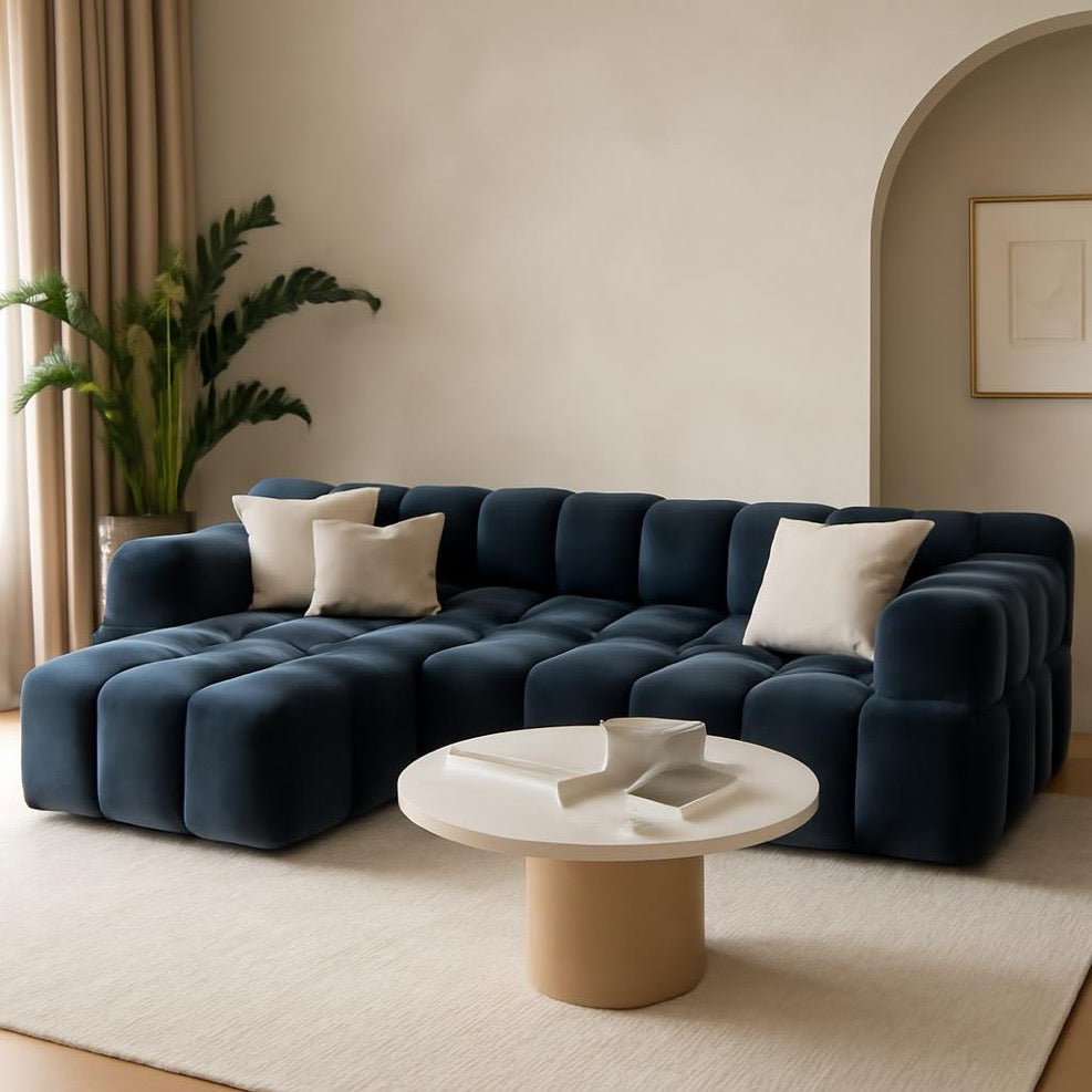 luxe modular L Shape Bubble sofa