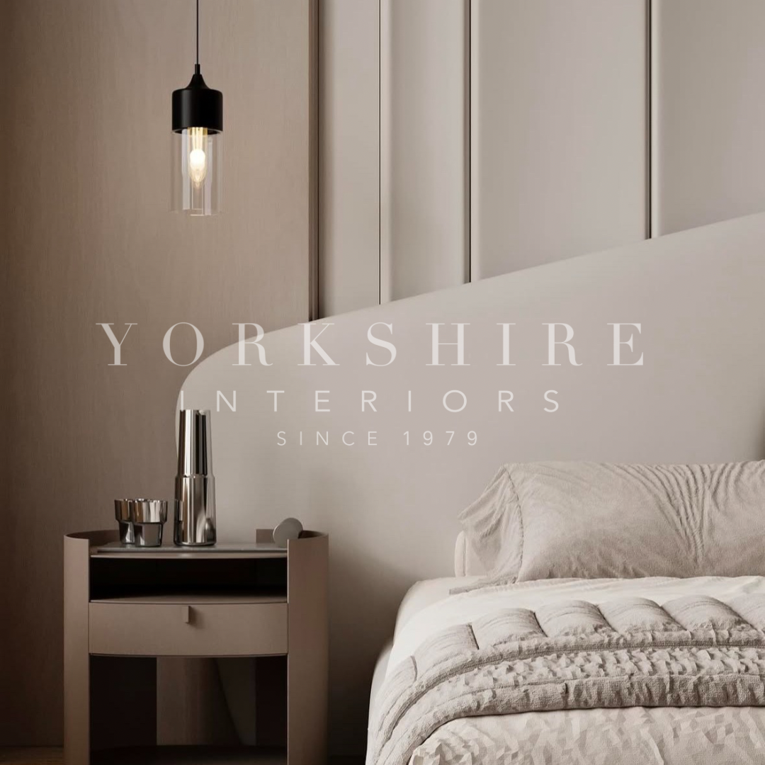 Modern Sculpted Upholstered Bed with Unique Headboard Design